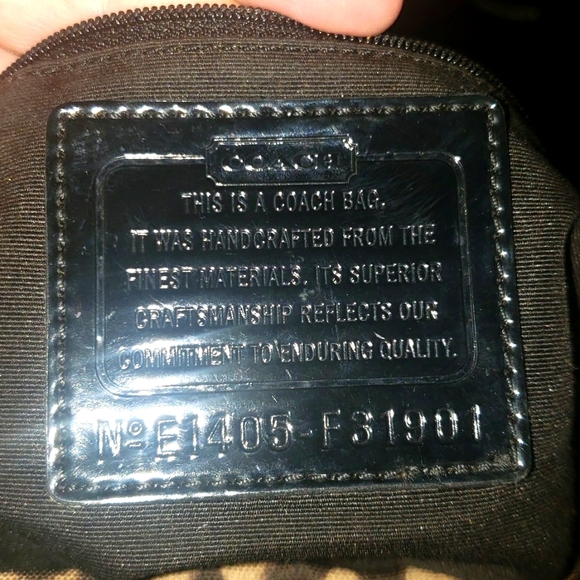 GUCp w/a couple callous on handles Coach Ocelot nylon animal print rare bag - Picture 4 of 8